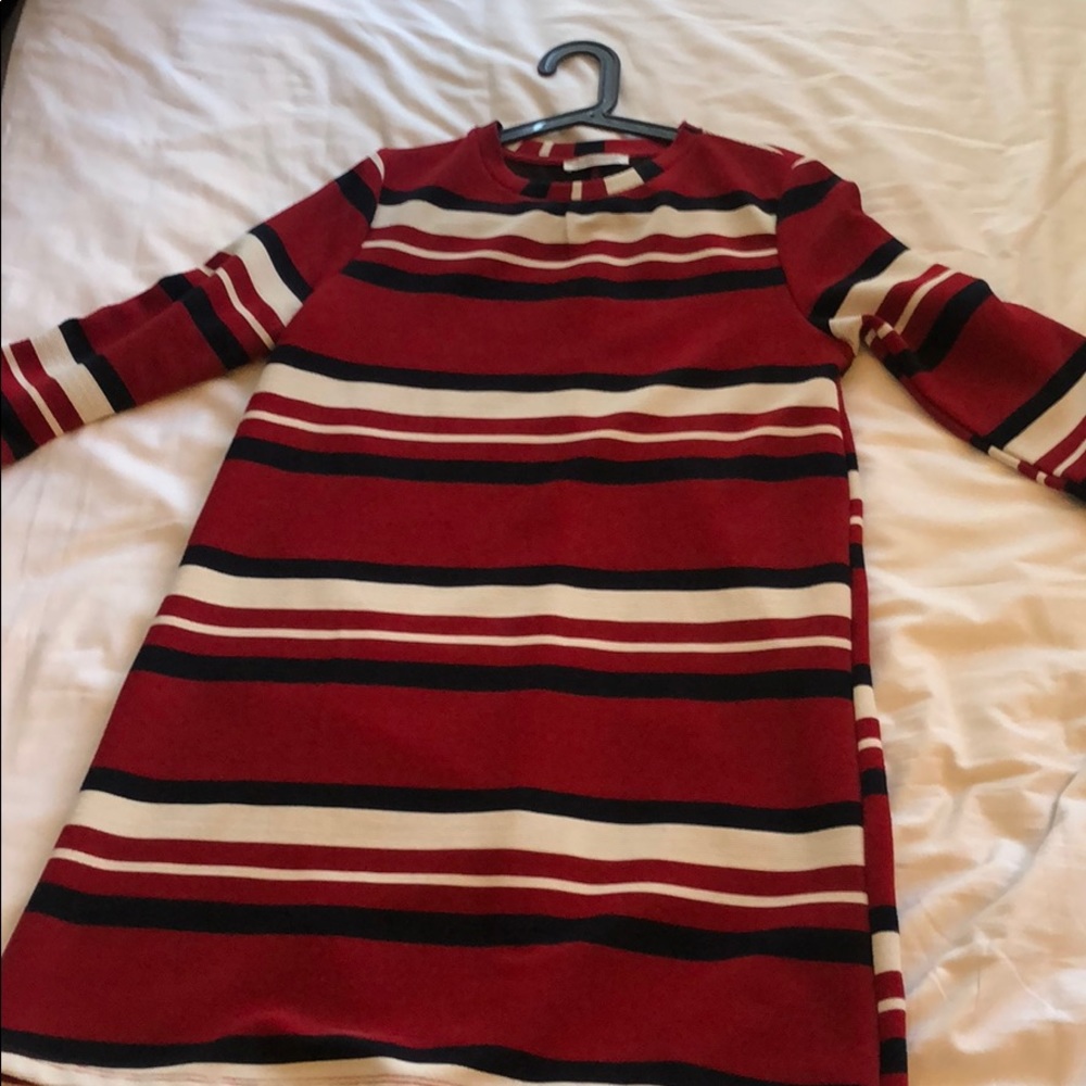 Zara striped mini dress